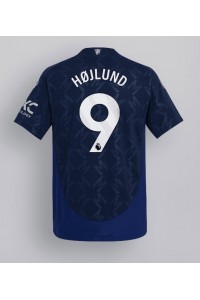 Fotbalové Dres Manchester United Rasmus Hojlund #9 Venkovní Oblečení 2024-25 Krátký Rukáv